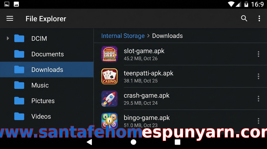 Main screen of Www.santafehomespunyarn.com gameapk page for PK players